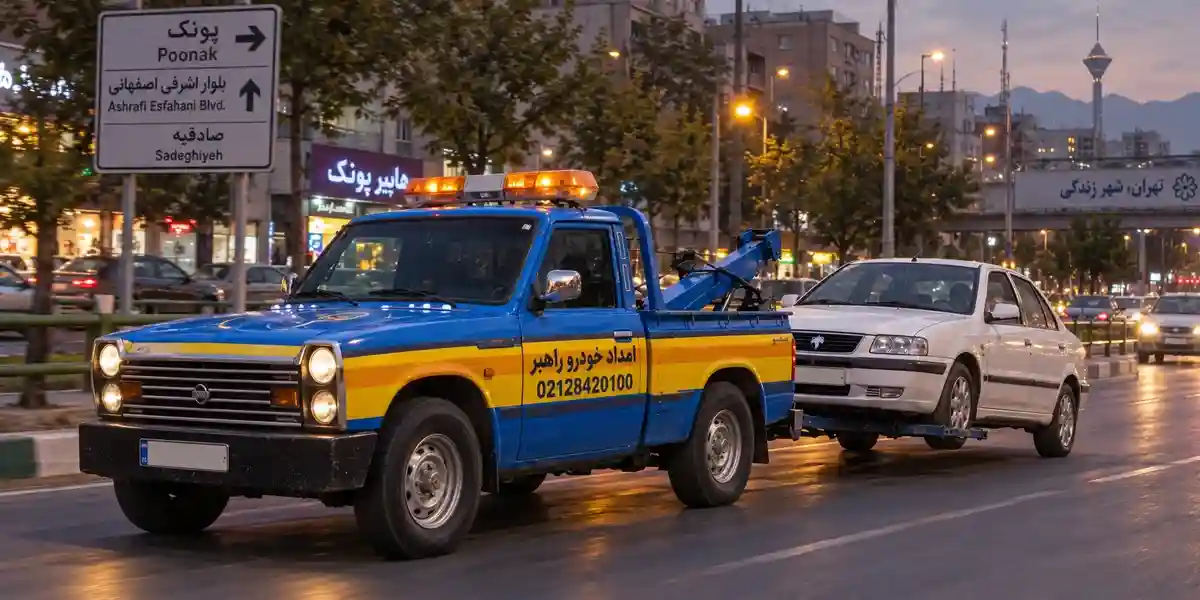 حمل خودرو در پونک با نیسان یدک کش