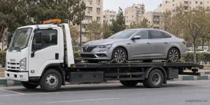 امداد خودرو رنو؛ حمل تالیسمان با خودروبر کفی
