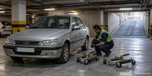 حمل خودرو از پارکینگ؛ بررسی خودرو و تجهیزات خروج
